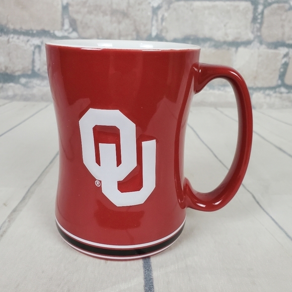 2/$25 Oklahoma Sooners 15oz Relief Coffee Mug - Picture 4 of 8